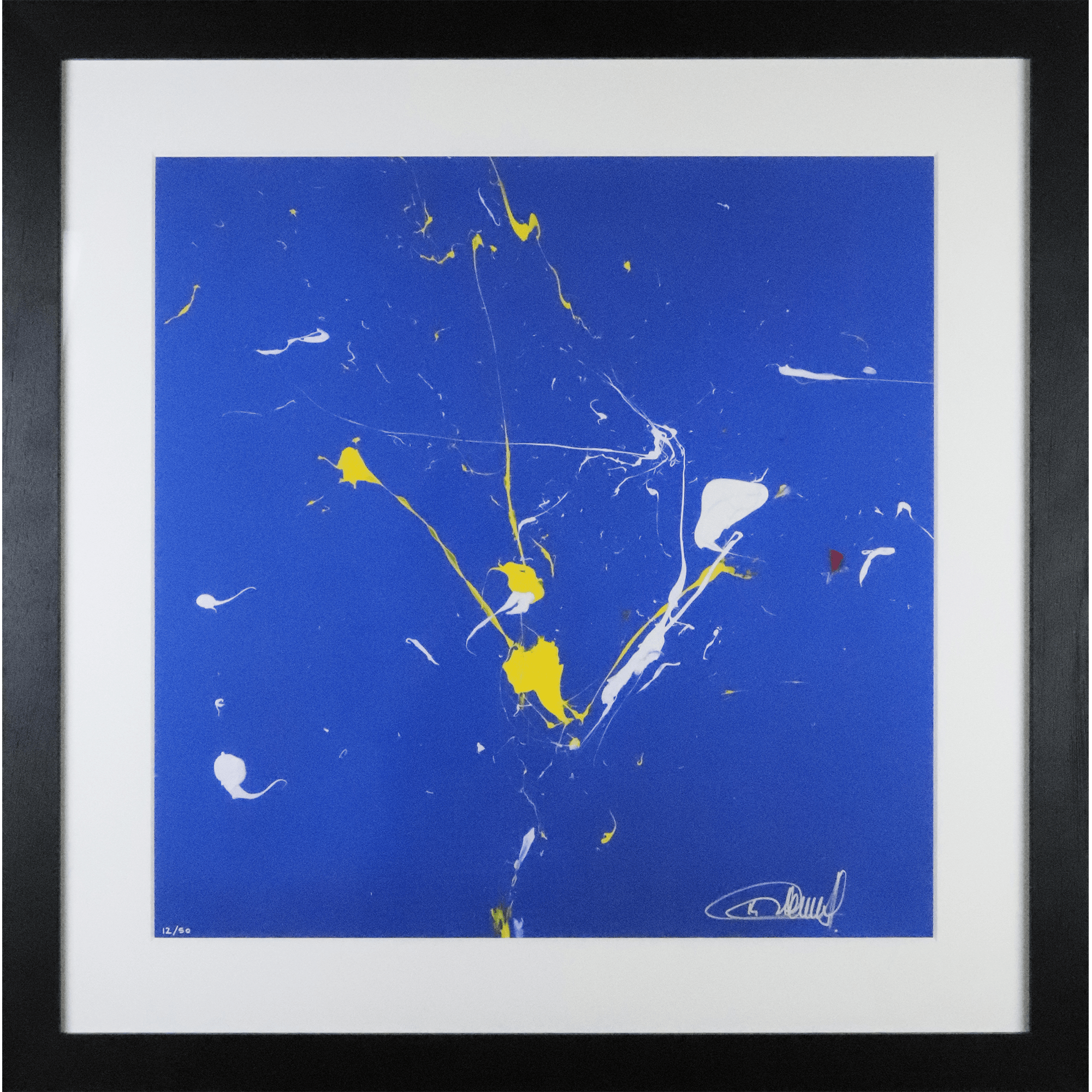 Impact Art created and Signed by Thierry Henry Framed in Black - Memorabilia Framers Shop